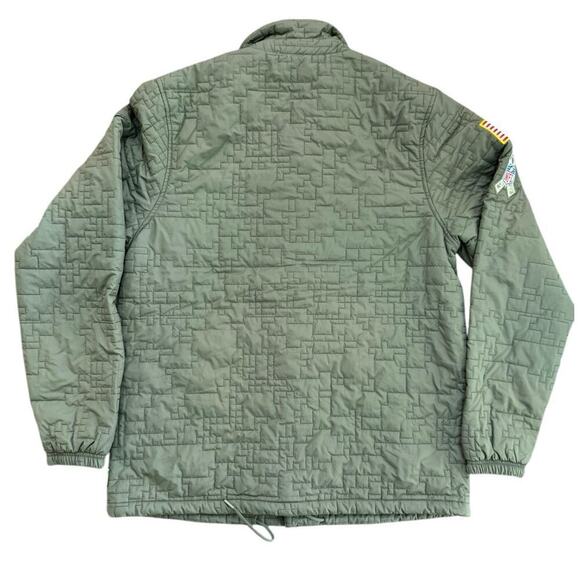 Nike Green NFL salute to service Miami Dolphins Snap Button Jacket Size large - Picture 5 of 7